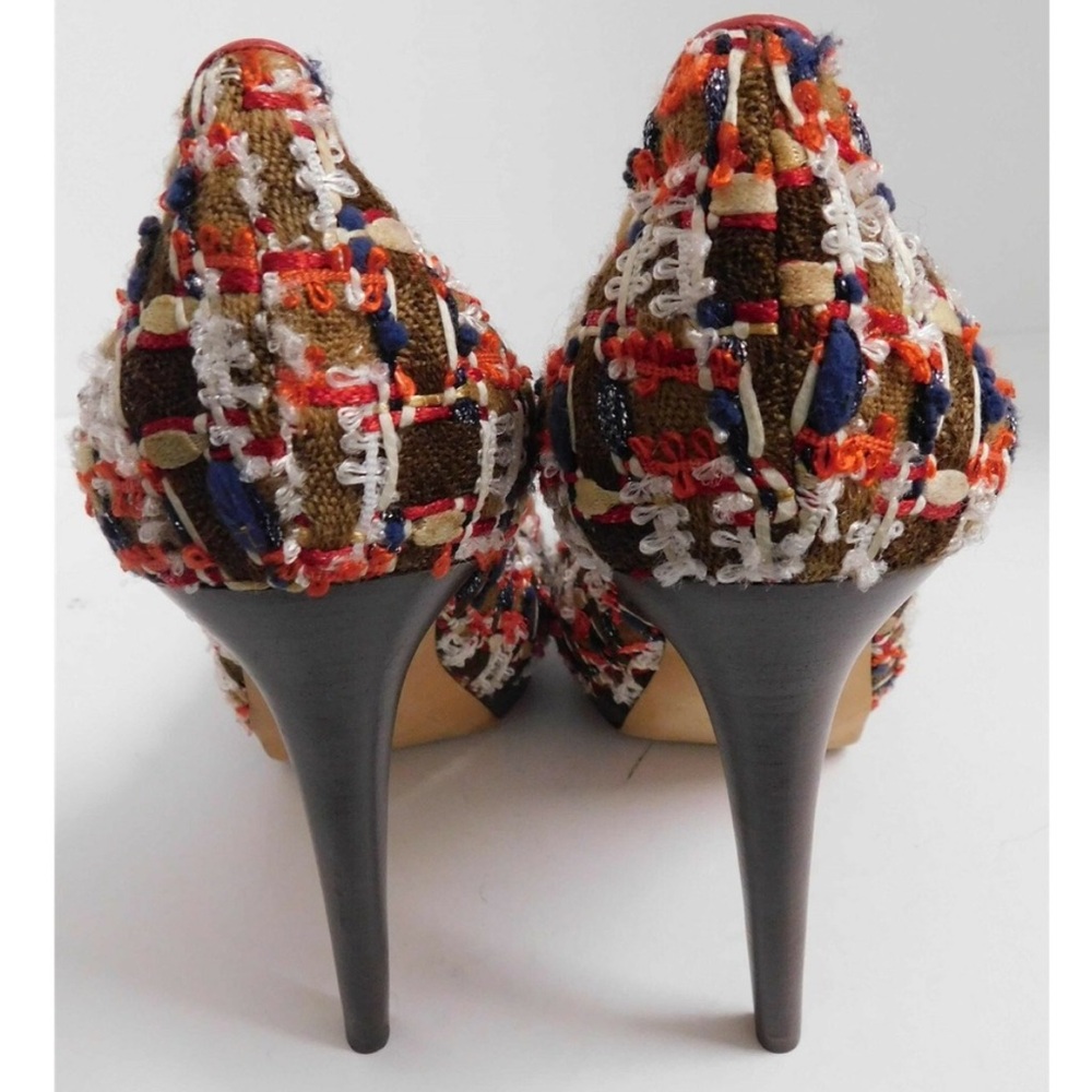 Designer Tweed Heels 🧡🤎 - Picture 5 of 6